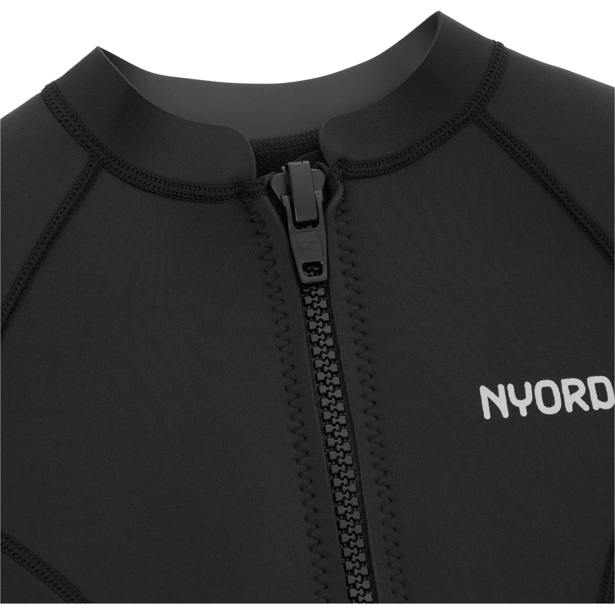 2025 Nyord Womens Solu Yulex 2/2mm Long Sleeve Front Zip Spring Shorty Wetsuit SOLWHL22001-BLK - Black